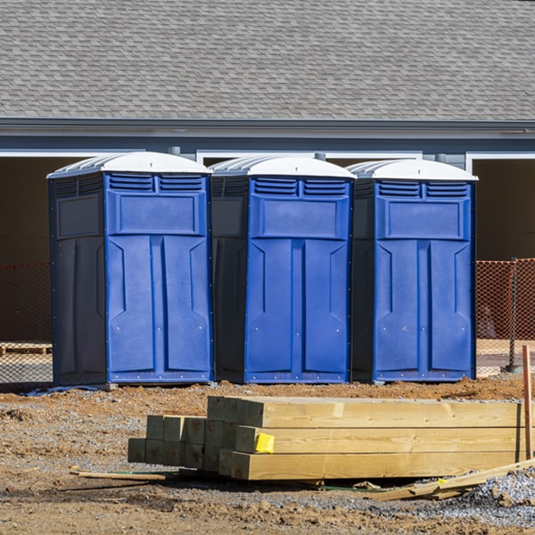 what is the expected delivery and pickup timeframe for the portable restrooms in Ogden